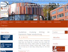 Tablet Screenshot of couven-gymnasium.de